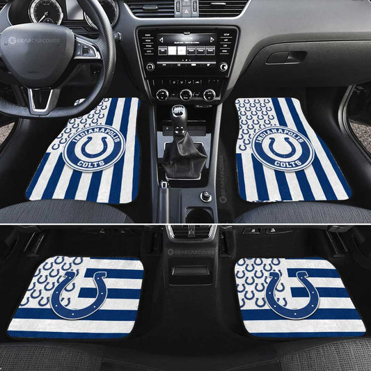 Indianapolis Colts Car Floor Mats Custom US Flag Style - Gearcarcover - 2