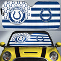 Indianapolis Colts Car Sunshade Custom US Flag Style - Gearcarcover - 1