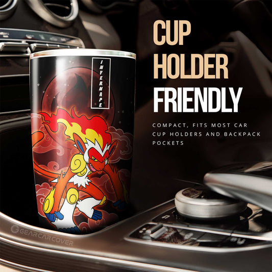 Infernape Tumbler Cup Custom Anime Pokemon - Gearcarcover - 2