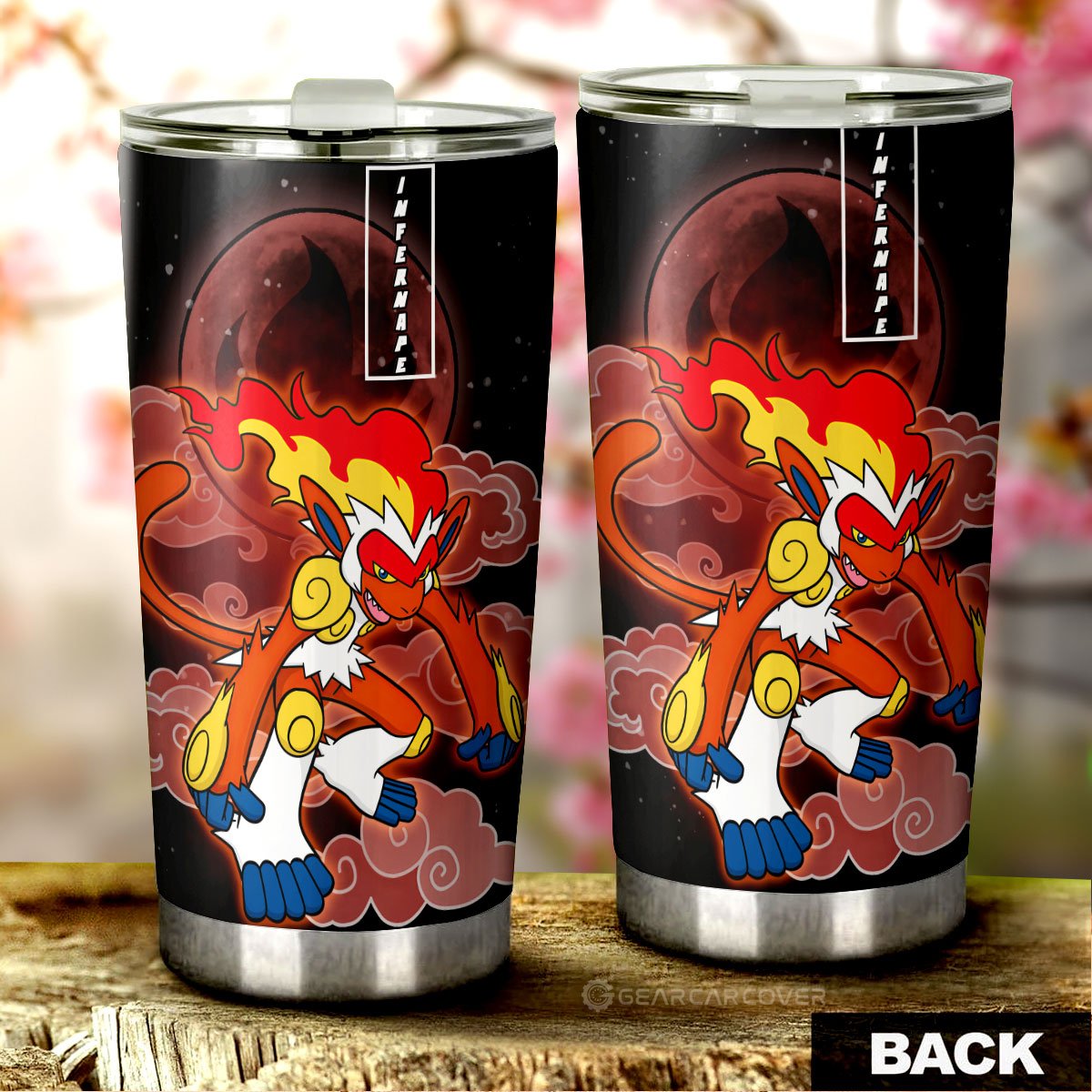 Infernape Tumbler Cup Custom Anime Pokemon - Gearcarcover - 3