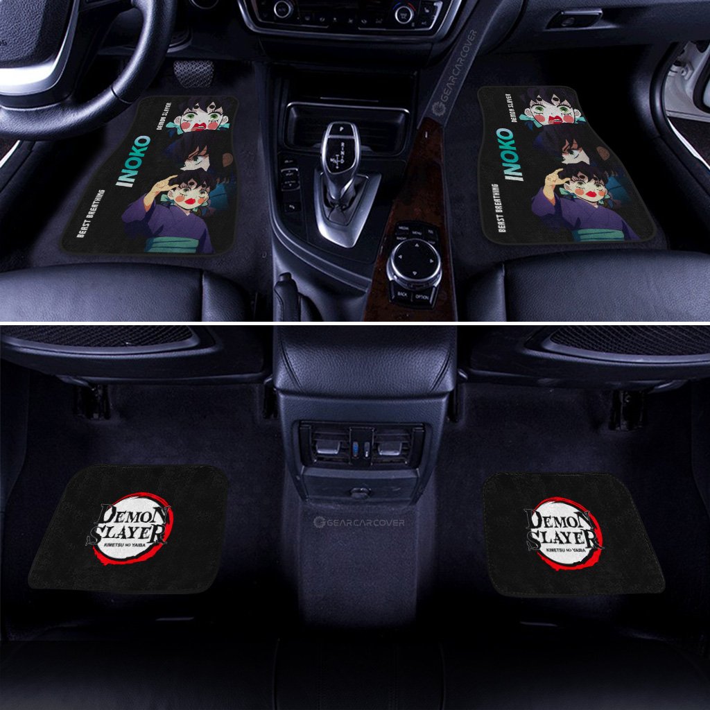 Inoko Car Floor Mats Custom Demon Slayer Anime - Gearcarcover - 3