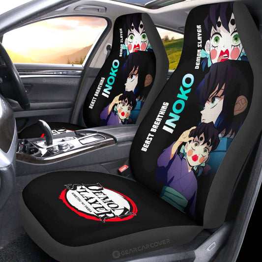 Inoko Car Seat Covers Custom Demon Slayer Anime - Gearcarcover - 2