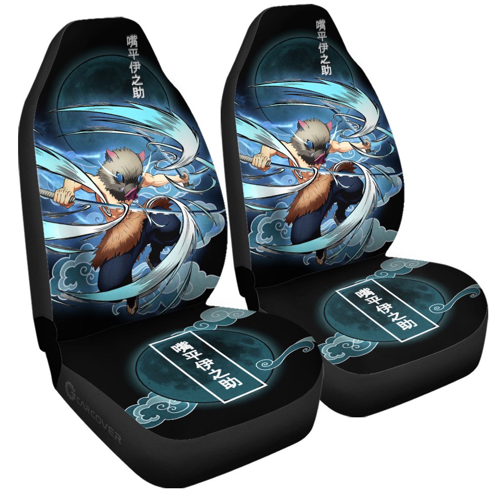 Inosuke Beast Breathing Car Seat Covers Custom Anime Demon Slayer Car Accessories - Gearcarcover - 3