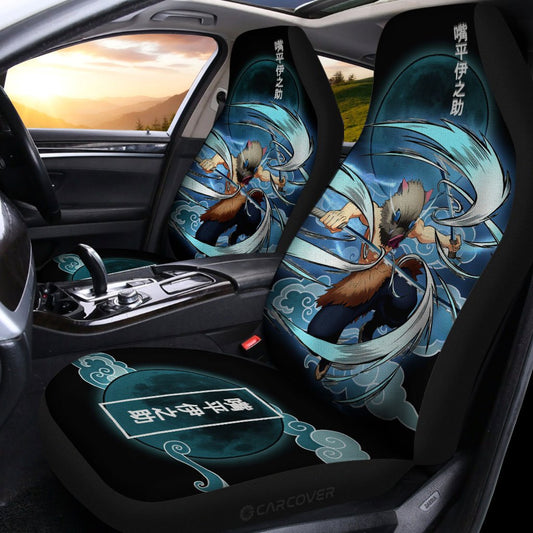 Inosuke Beast Breathing Car Seat Covers Custom Anime Demon Slayer Car Accessories - Gearcarcover - 2