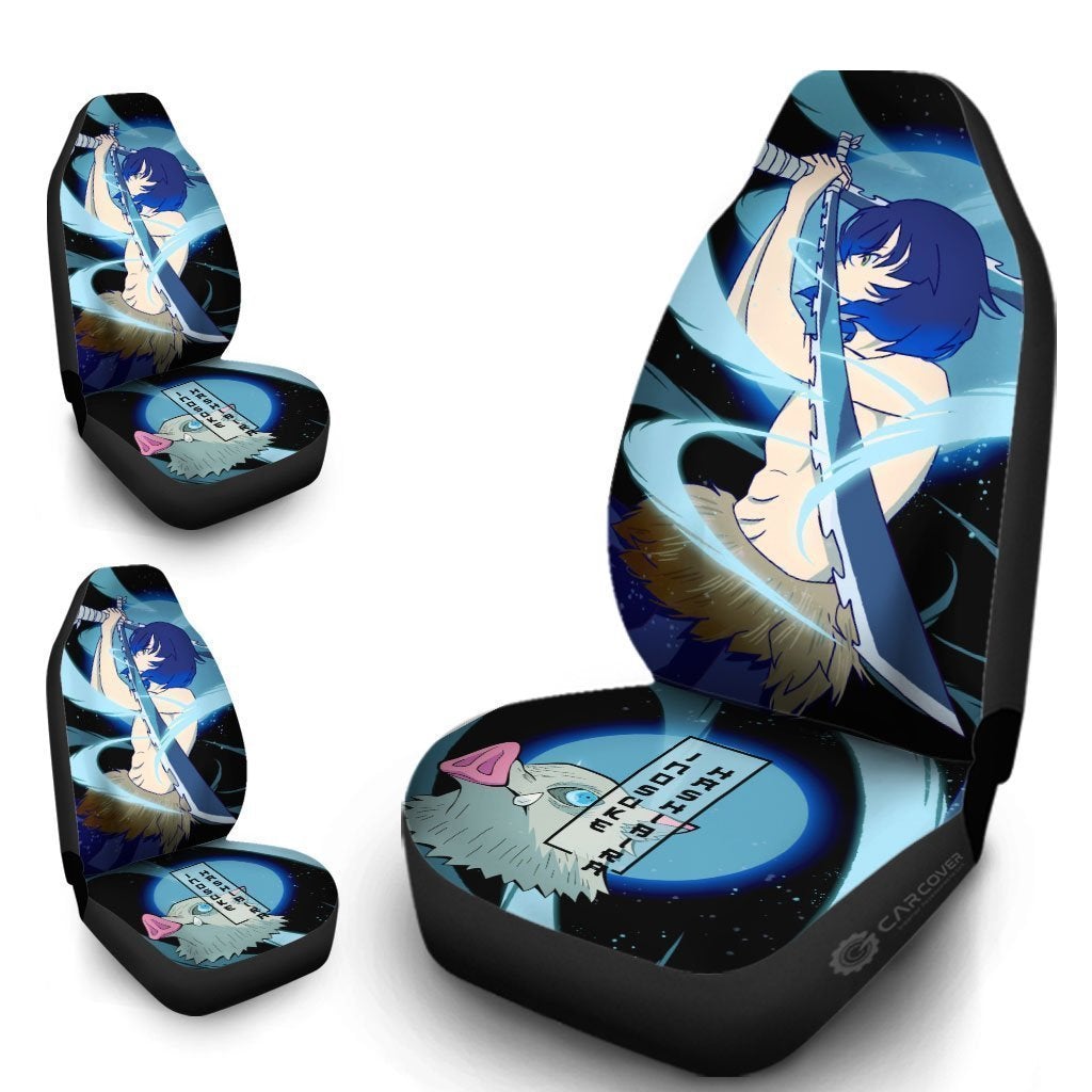 Inosuke Beast Breathing Seat Covers Custom Demon Slayer Anime Car - Gearcarcover - 4