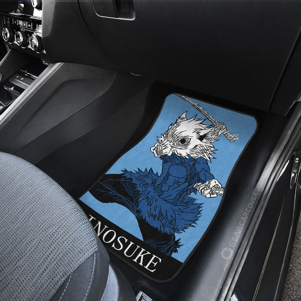 Inosuke Car Floor Mats Custom Demon Slayer Anime Car Accessories - Gearcarcover - 4