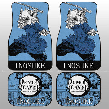 Inosuke Car Floor Mats Custom Demon Slayer Anime Car Accessories - Gearcarcover - 1