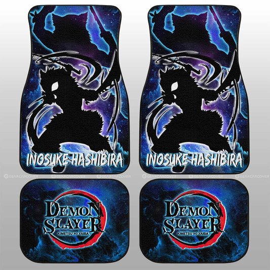 Inosuke Car Floor Mats Custom Demon Slayer Anime Silhouette Style - Gearcarcover - 1