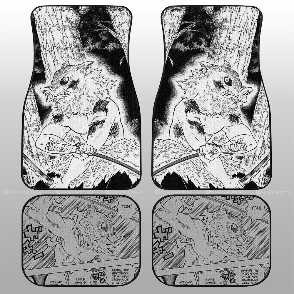 Inosuke Car Floor Mats Custom Kimetsu No Yaiba Manga Car Accessories - Gearcarcover - 1