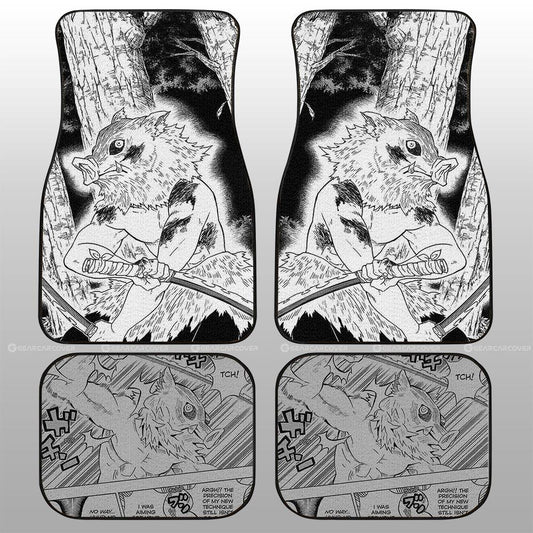 Inosuke Car Floor Mats Custom Kimetsu No Yaiba Manga Car Accessories - Gearcarcover - 1