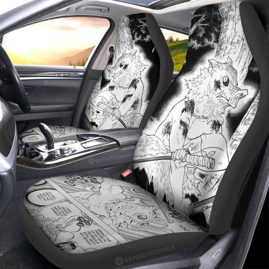 Inosuke Car Seat Covers Custom Kimetsu No Yaiba Manga Car Accessories - Gearcarcover - 2