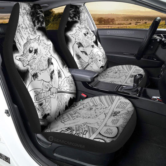 Inosuke Car Seat Covers Custom Kimetsu No Yaiba Manga Car Accessories - Gearcarcover - 1