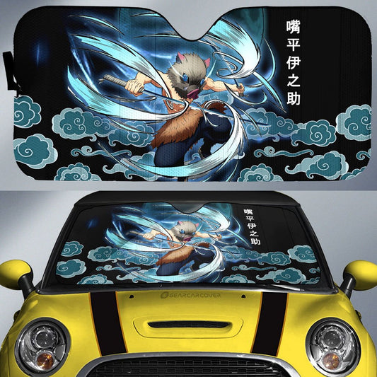 Inosuke Car Sunshade Custom Beast Breathing Skill Demon Slayer Anime Car Accessories - Gearcarcover - 1