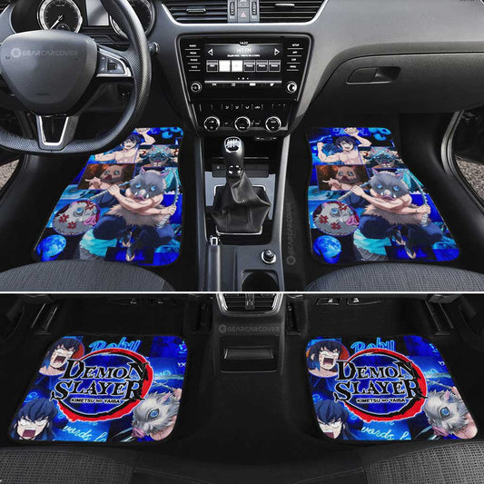 Inosuke Hashibira Car Floor Mats Custom Demon Slayer Anime - Gearcarcover - 2