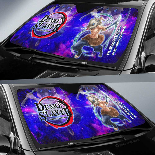 Inosuke Hashibira Car Sunshade Custom Characters Demon Slayer Car Accessories - Gearcarcover - 2