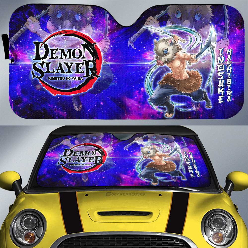 Inosuke Hashibira Car Sunshade Custom Characters Demon Slayer Car Accessories - Gearcarcover - 1