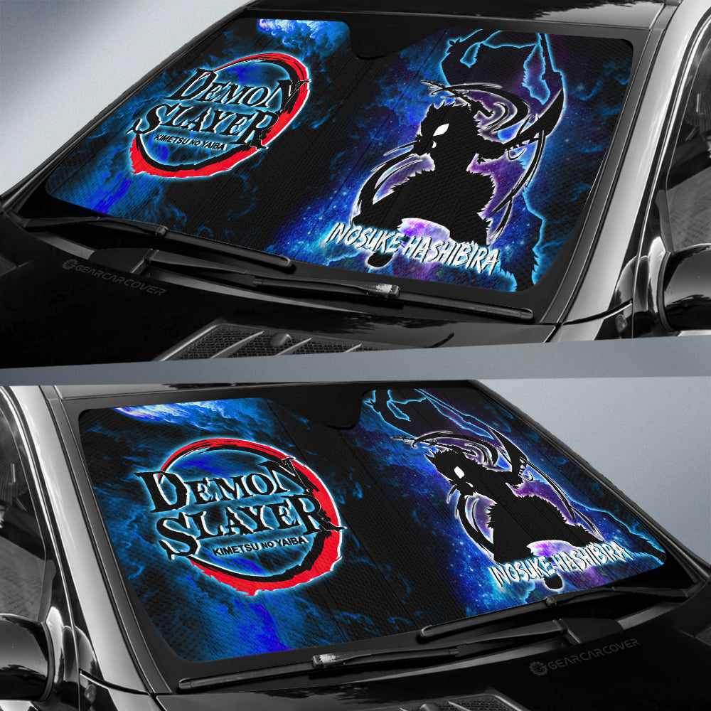 Inosuke Hashibira Car Sunshade Custom Demon Slayer Anime - Gearcarcover - 2