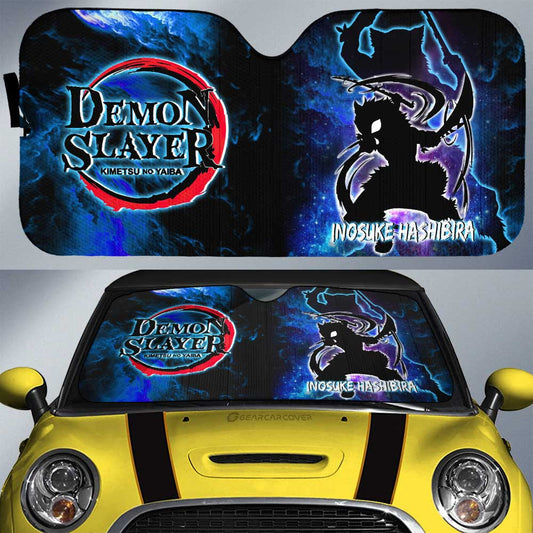 Inosuke Hashibira Car Sunshade Custom Demon Slayer Anime - Gearcarcover - 1