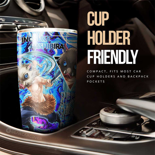 Inosuke Hashibira Tumbler Cup Custom Demon Slayer Anime Car Accessories - Gearcarcover - 2