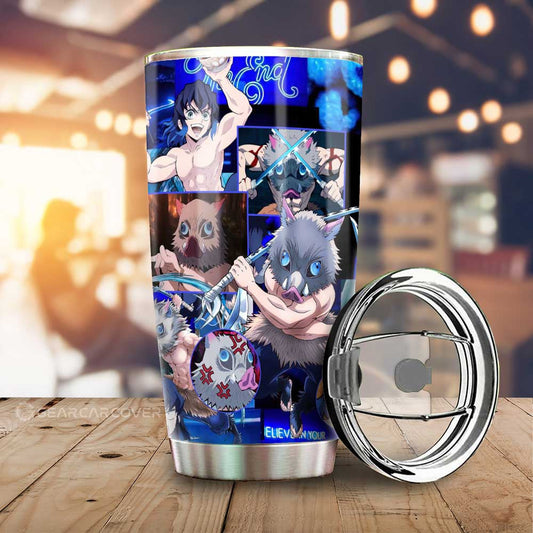 Inosuke Hashibira Tumbler Cup Custom Demon Slayer Anime - Gearcarcover - 1