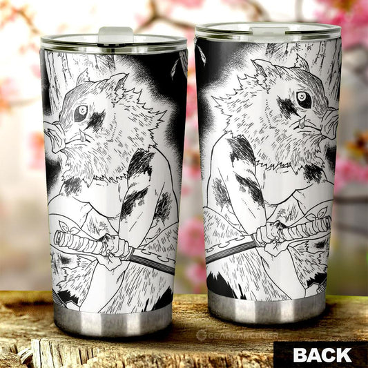 Inosuke Tumbler Cup Custom Kimetsu No Yaiba Manga Car Accessories - Gearcarcover - 1