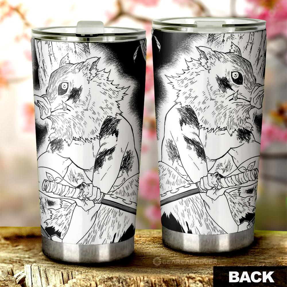 Inosuke Tumbler Cup Custom Kimetsu No Yaiba Manga Car Accessories - Gearcarcover - 1