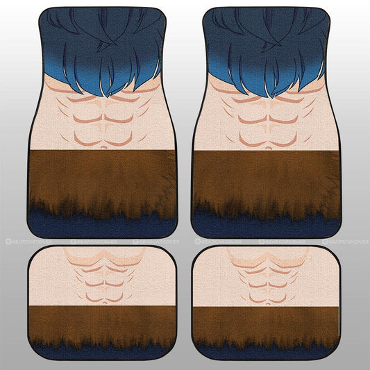 Inosuke Uniform Car Mats Custom Demon Slayer Anime Car Interior Accessories - Gearcarcover - 2