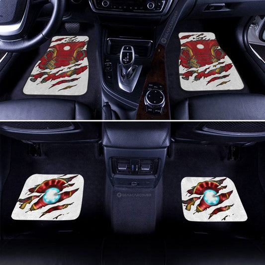 Iron Man Car Floor Mats Custom Uniform Car Accessories - Gearcarcover - 2