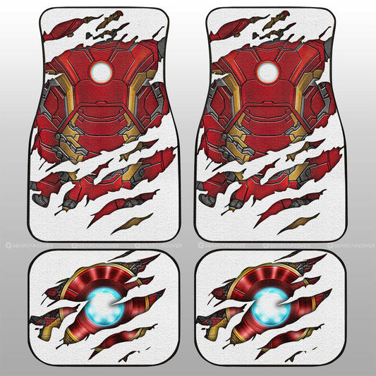 Iron Man Car Floor Mats Custom Uniform Car Accessories - Gearcarcover - 1