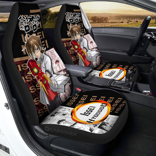 Issei Car Seat Covers Custom Anime High School DxD Car Interior Accessories - Gearcarcover - 1