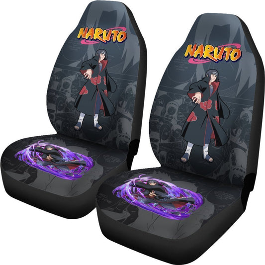 Itachi Akatsuki Car Seat Covers Custom Anime Car Accessories - Gearcarcover - 2