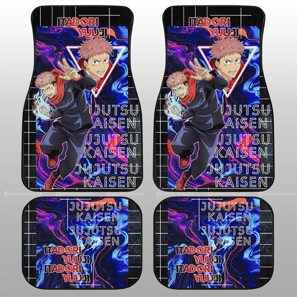 Itadori Yuuji Car Floor Mats Custom Jujutsu Kaisen Anime Car Accessories - Gearcarcover - 1
