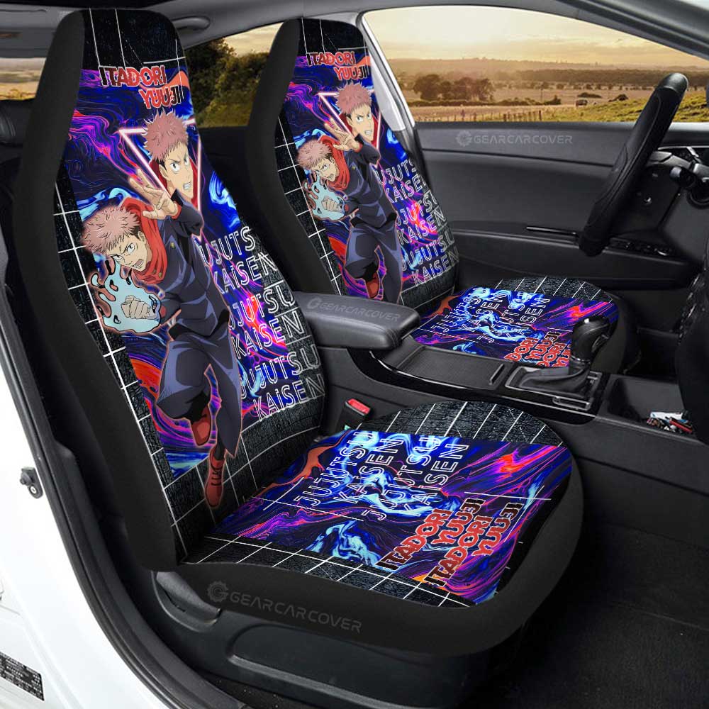 Itadori Yuuji Car Seat Covers Custom Jujutsu Kaisen Anime Car Accessories - Gearcarcover - 3