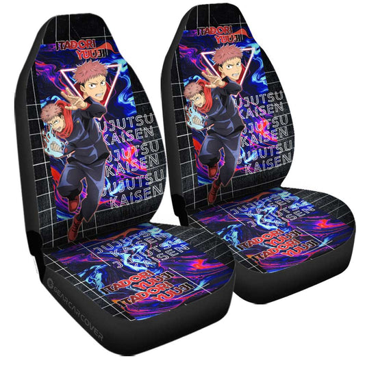 Itadori Yuuji Car Seat Covers Custom Jujutsu Kaisen Anime Car Accessories - Gearcarcover - 1