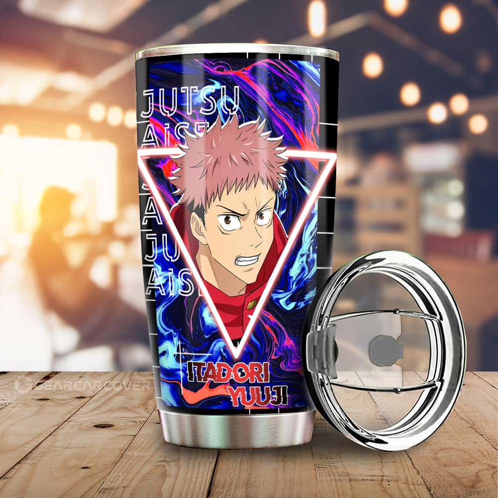 Itadori Yuuji Tumbler Cup Custom Jujutsu Kaisen Anime Car Interior Accessories - Gearcarcover - 2