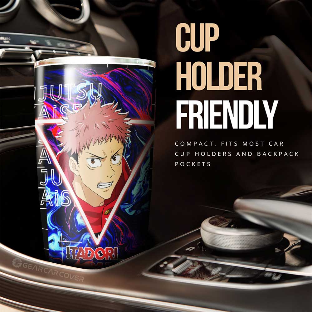 Itadori Yuuji Tumbler Cup Custom Jujutsu Kaisen Anime Car Interior Accessories - Gearcarcover - 3