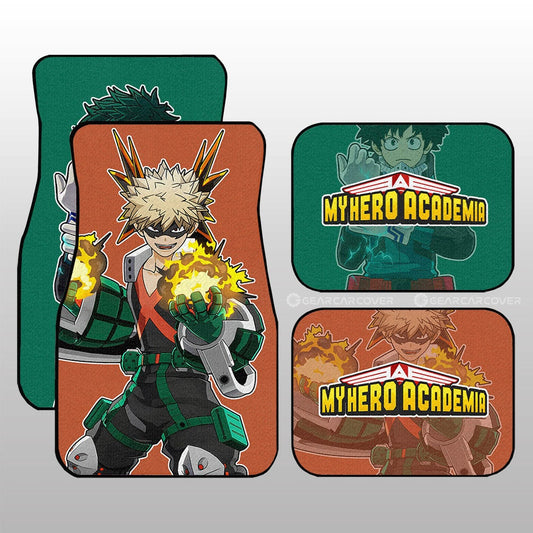 Izuku And Katsuki Car Floor Mats Custom My Hero Academia Main Anime Heros - Gearcarcover - 2