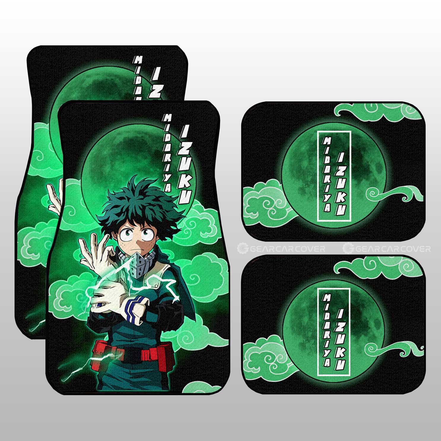 Izuku Midoriya Car Floor Mats Custom Anime My Hero Academia Car Interior Accessories - Gearcarcover - 1