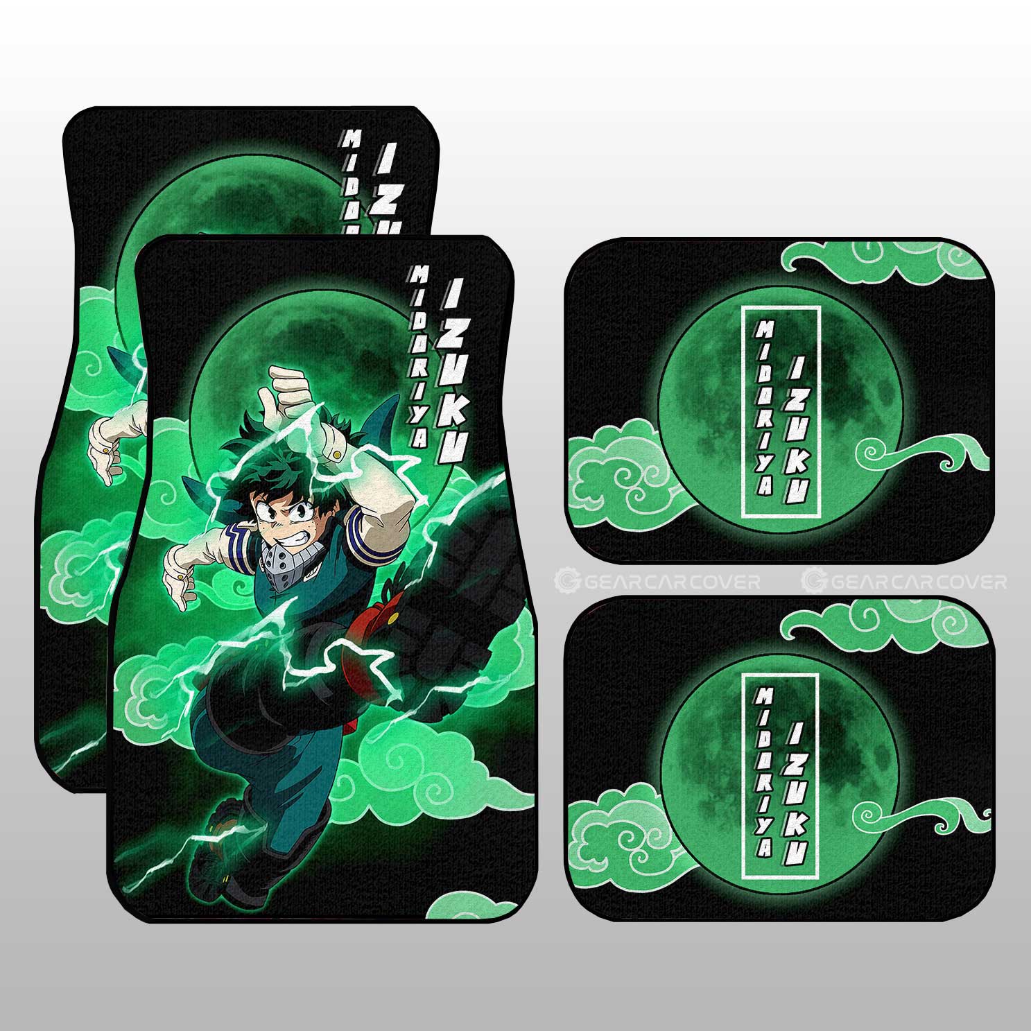 Izuku Midoriya Car Floor Mats Custom Anime My Hero Academia Car Interior Accessories - Gearcarcover - 1
