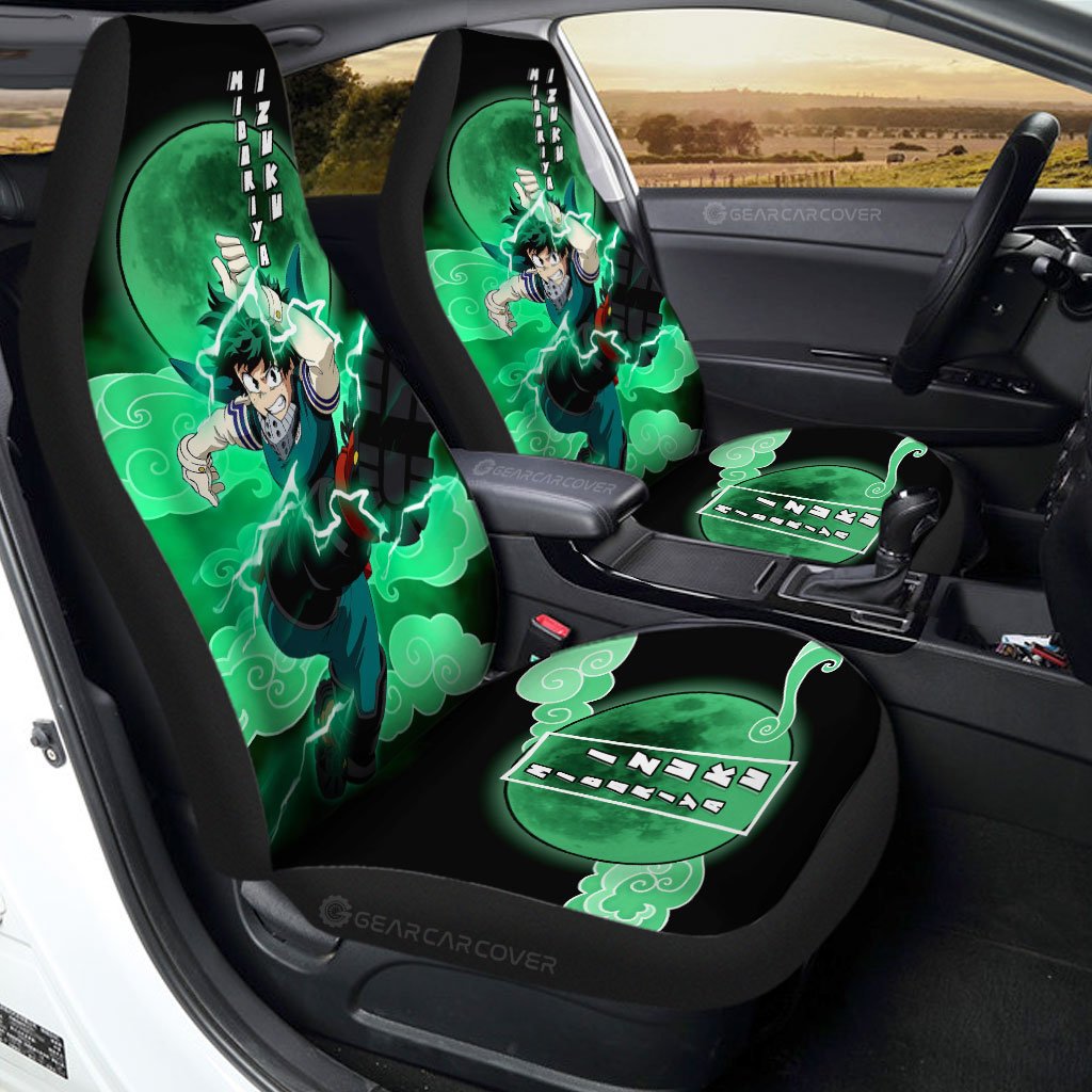 Izuku Midoriya Car Seat Covers Custom Anime My Hero Academia Car Interior Accessories - Gearcarcover - 1