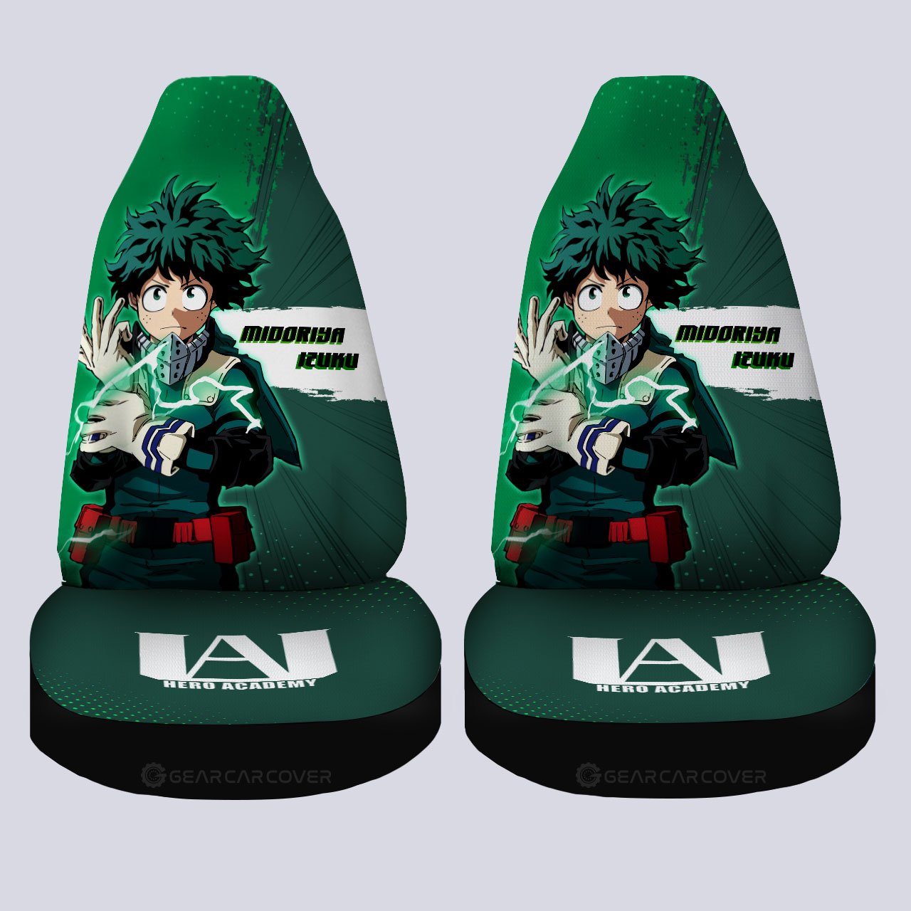 Izuku Midoriya Car Seat Covers Custom For My Hero Academia Anime Fans - Gearcarcover - 4