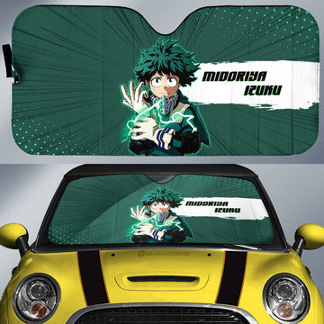 Izuku Midoriya Car Sunshade Custom For My Hero Academia Anime Fans - Gearcarcover - 1