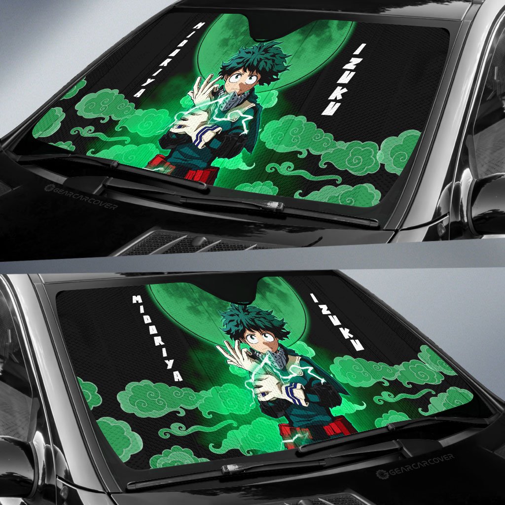 Izuku Midoriya Car Sunshade Custom My Hero Academia Anime Car Accessories - Gearcarcover - 2