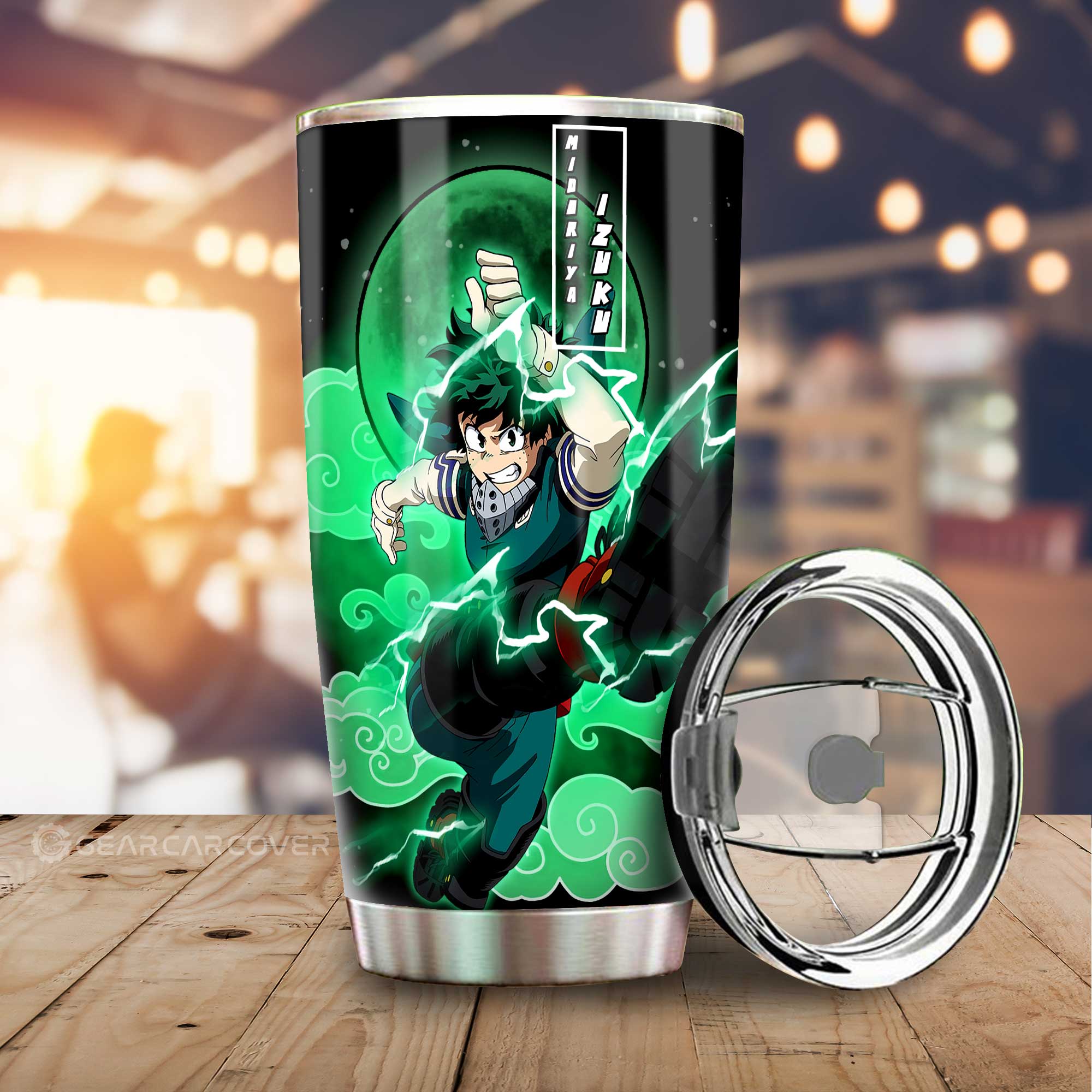 Izuku Midoriya Tumbler Cup Custom Anime My Hero Academia Car Interior Accessories - Gearcarcover - 1