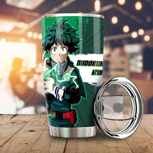 Izuku Midoriya Tumbler Cup Custom For My Hero Academia Anime Fans - Gearcarcover - 1