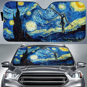 Jack Starry Night Car Sunshade Custom Car Accessories Decorations - Gearcarcover - 1