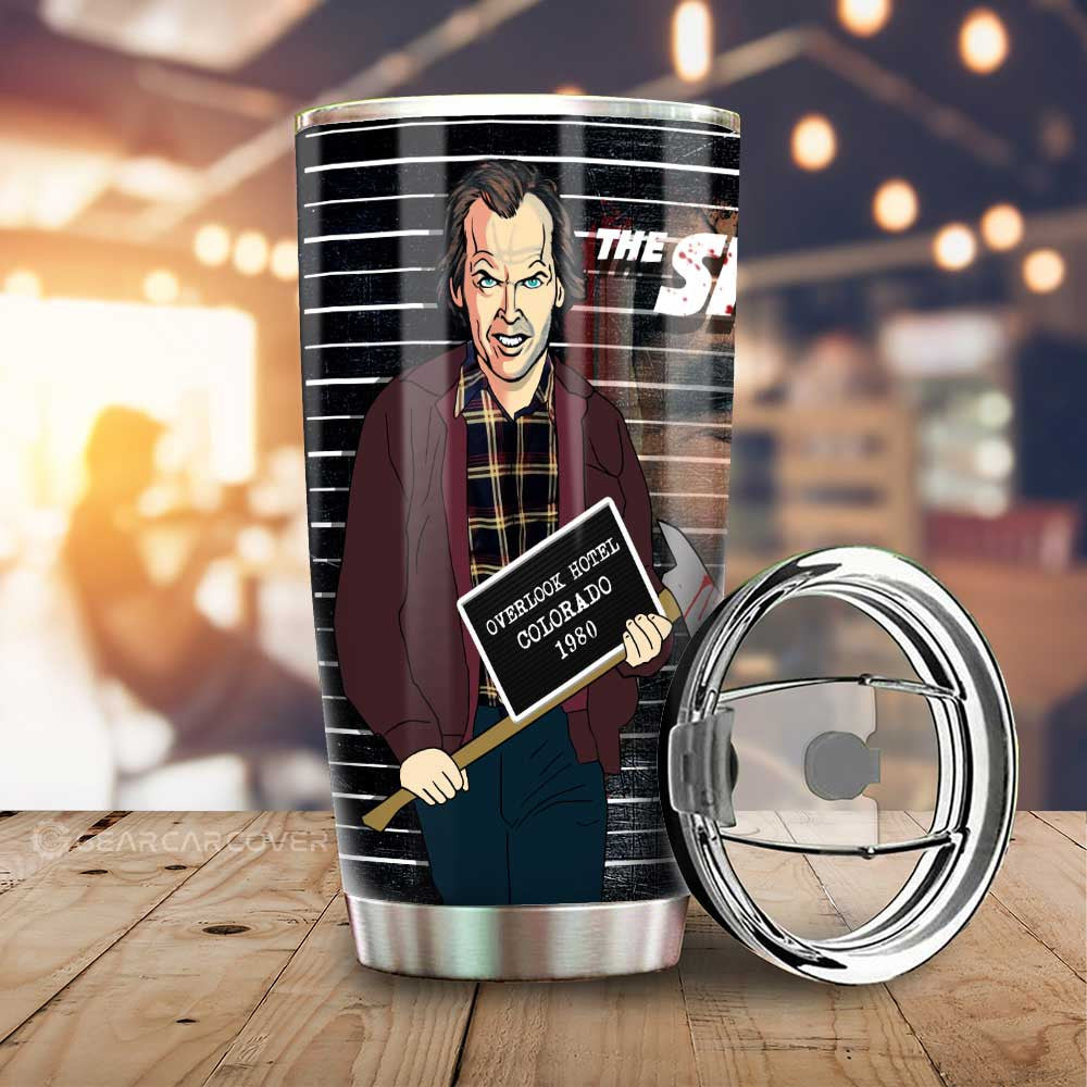 Jack Torrance in The Shining Tumbler Cup Custom Horror Characters Car Interior Accessories - Gearcarcover - 1