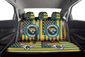 Jacksonville Jaguars Car Back Seat Cover Custom US Flag Style - Gearcarcover - 2
