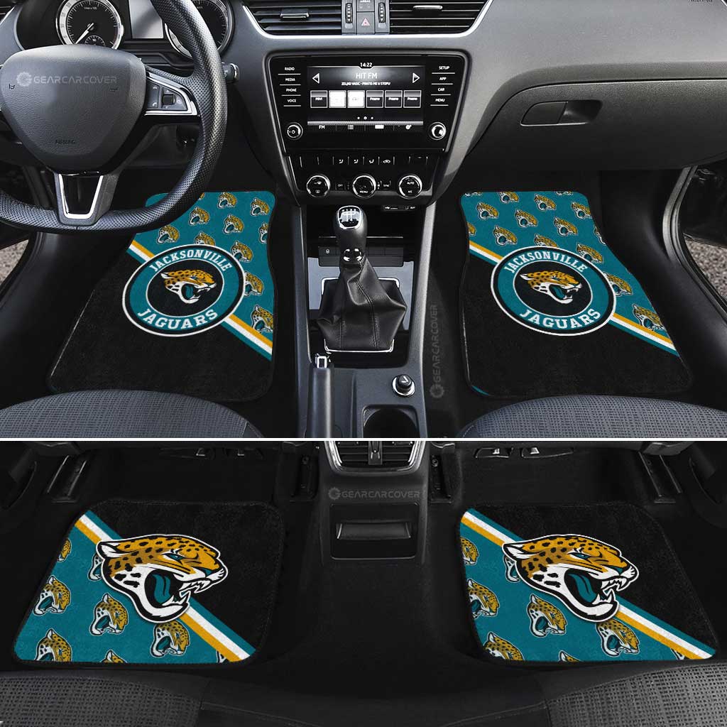 Jacksonville Jaguars Car Floor Mats Custom Car Accessories For Fans - Gearcarcover - 2