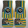 Jacksonville Jaguars Car Floor Mats Custom US Flag Style - Gearcarcover - 1